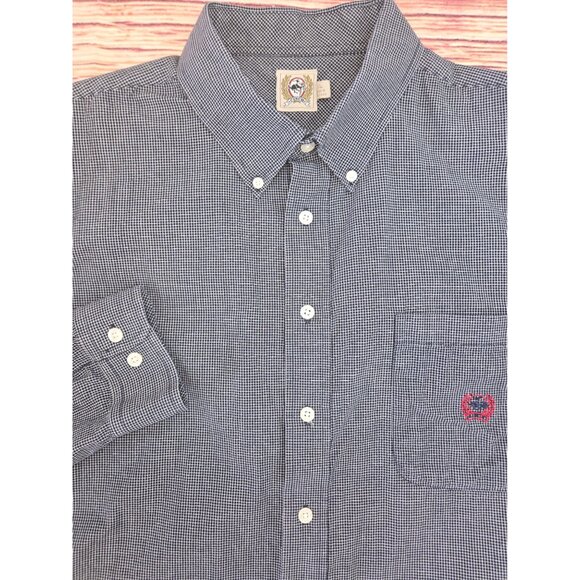 Cinch Mens Button-Down Black Check Shirt XL Western Cowboy - Picture 4 of 7